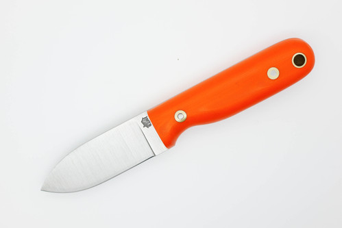 LT Wright Knives Bushbaby - A2 Steel - Flat Grind - Orange G10 - Matte Finish