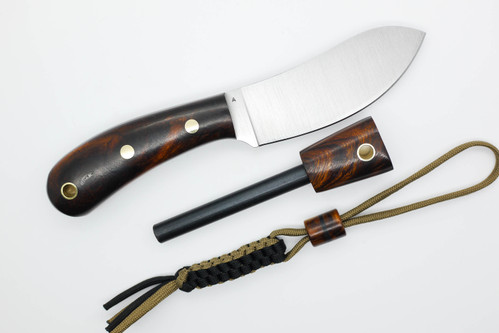 *Limited Edition* LT Wright Knives Camp MUK - Flat Grind - A2 Steel - Desert Ironwood - FREE Black Liners! - 7 *Limited Edition* LT Wright Knives Camp MUK - Flat Grind - A2 Steel - Desert Ironwood - FREE Black Liners! - 7