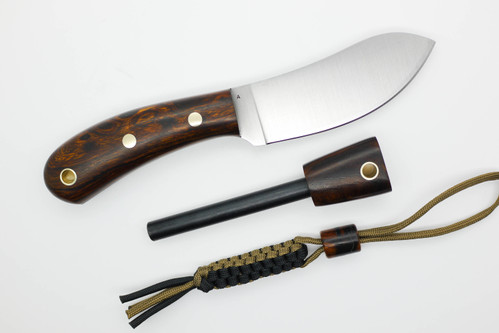 *Limited Edition* LT Wright Knives Camp MUK - Flat Grind - A2 Steel - Desert Ironwood - FREE Black Liners! - 8 *Limited Edition* LT Wright Knives Camp MUK - Flat Grind - A2 Steel - Desert Ironwood - FREE Black Liners! - 8