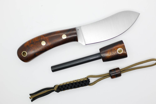 *Limited Edition* LT Wright Knives Camp MUK - Flat Grind - A2 Steel - Desert Ironwood - FREE Black Liners! - 9 *Limited Edition* LT Wright Knives Camp MUK - Flat Grind - A2 Steel - Desert Ironwood - FREE Black Liners! - 9