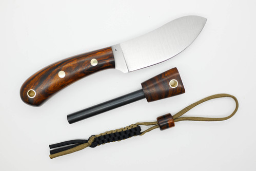 *Limited Edition* LT Wright Knives Camp MUK - Flat Grind - A2 Steel - Desert Ironwood - FREE Black Liners! - 13 *Limited Edition* LT Wright Knives Camp MUK - Flat Grind - A2 Steel - Desert Ironwood - FREE Black Liners! - 13