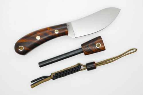 *Limited Edition* LT Wright Knives Camp MUK - Flat Grind - A2 Steel - Desert Ironwood - FREE Black Liners! - 17 *Limited Edition* LT Wright Knives Camp MUK - Flat Grind - A2 Steel - Desert Ironwood - FREE Black Liners! - 17