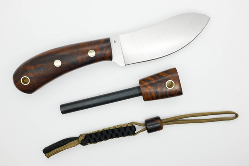 *Limited Edition* LT Wright Knives Camp MUK - Flat Grind - A2 Steel - Desert Ironwood - FREE Black Liners! - 25 *Limited Edition* LT Wright Knives Camp MUK - Flat Grind - A2 Steel - Desert Ironwood - FREE Black Liners! - 25