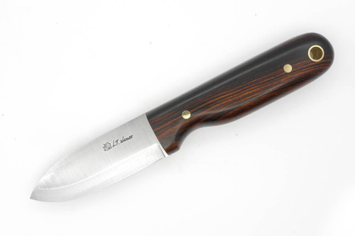 LT Wright Knives Bushbaby - A2 Steel - Scandi Grind - Desert Ironwood w/ FREE Black Liners - 7