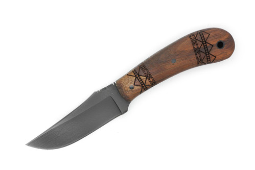 Winkler Knives - SD-1 (Standard Duty 1) - 80CRV2 Steel - Flat Grind - Walnut Handle - Tribal Artwork