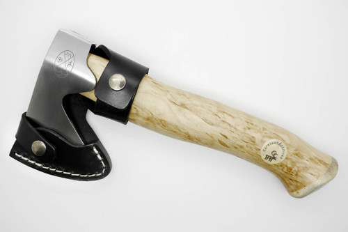 Karesuando Kniven 3638 Unna Aksu Hunters Axe - Natural Curly Birch - Stainless Steel - 8 Karesuando Kniven 3638 Unna Aksu Hunters Axe - Natural Curly Birch - Stainless Steel - 8