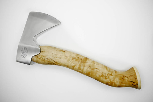 Karesuando Kniven 4013 Stoera Aksu Hunters Axe - Natural Curly Birch - Stainless Steel - 10 Karesuando Kniven 4013 Stoera Aksu Hunters Axe - Natural Curly Birch - Stainless Steel - 10
