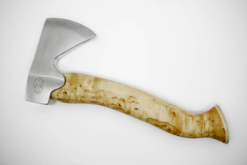 Karesuando Kniven 4013 Stoera Aksu Hunters Axe - Natural Curly Birch - Stainless Steel - 15 Karesuando Kniven 4013 Stoera Aksu Hunters Axe - Natural Curly Birch - Stainless Steel - 15
