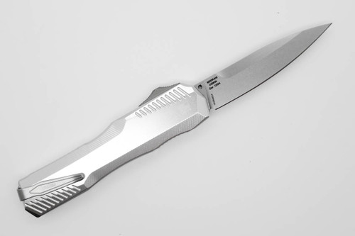 Kershaw 9000RAW Livewire Matt Diskin - RAW Aluminum Handle - MagnaCut Steel - Stonewashed Finished Blade - OTF Auto