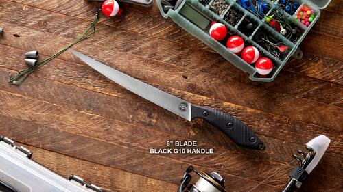 White River Knives Pro Fillet - 8 Inch Blade - Black G10 Handle White River Knives Pro Fillet - 8 Inch Blade - Black G10 Handle