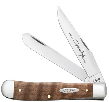 Case Cutlery: 10703 John Wayne Trapper - Curly Oak Handle - 2 Blade