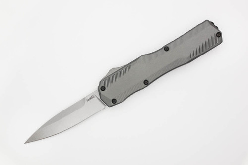 Kershaw 9000GRY Livewire Matt Diskin - Gray Anodized Aluminum Handle - MagnaCut Steel - Stonewashed Finished Blade - OTF Auto
