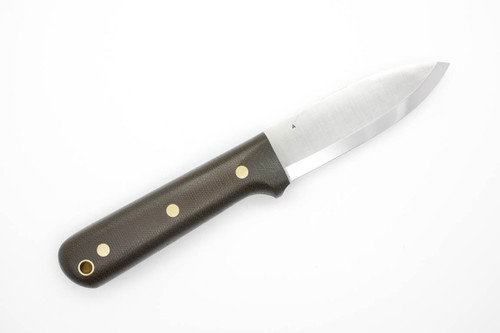 LT Wright Knives Genesis  - A2 Steel - Scandi Grind - Green Canvas Micarta Handle - Matte Finish