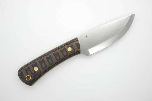 LT Wright Knives: XL Workhorse (Scandi Grind) Fixed Blade Knife - Python Canvas Micarta Handle, Snakeskin Liners - Matte Finish LT Wright Knives: XL Workhorse (Scandi Grind) Fixed Blade Knife - Python Canvas Micarta Handle, Snakeskin Liners - Matte Finish