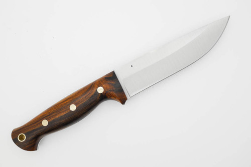 LT Wright Knives Forest Trail - A2 Steel - Saber Grind - Desert Ironwood Handle - FREE Black Liners! - 5