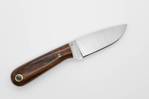 LT Wright Knives: Frontier First - O1 Tool Steel - Flat Grind - Desert Ironwood w/ Black Liners - 8