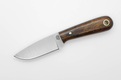 LT Wright Knives: Frontier First - O1 Tool Steel - Flat Grind - Desert Ironwood w/ Black Liners - 10