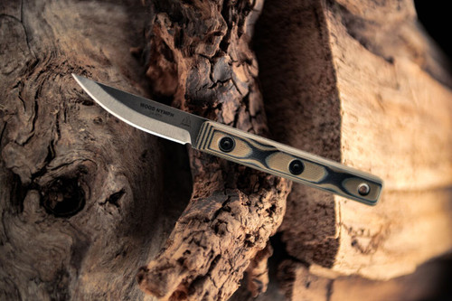 TOPS Knives - Wood Nymph - Tan/Black G10 Handle TOPS Knives - Wood Nymph - Tan/Black G10 Handle