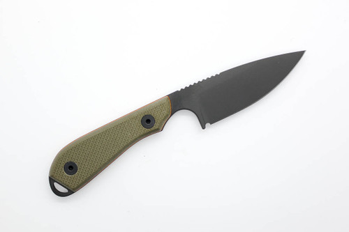 White River Knives M1 Backpacker Pro - Green/Orange Textured G10 Handle - Black Coated Blade White River Knives M1 Backpacker Pro - Green/Orange Textured G10 Handle - Black Coated Blade