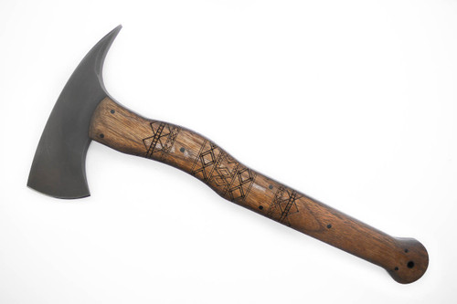 Winkler Knives - Wild Bill Axe - 80CRV2 Steel - Walnut Handle - Tribal Artwork