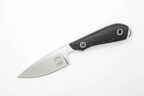White River Knives M1 Caper - Black Burlap Micarta Handle - S35VN Stainless Steel White River Knives M1 Caper - Black Burlap Micarta Handle - S35VN Stainless Steel