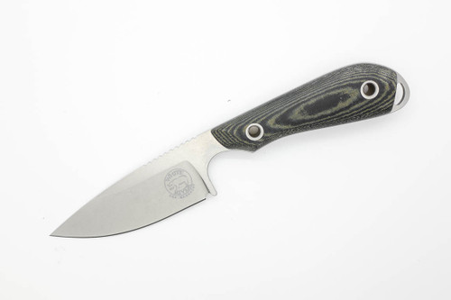 White River Knives M1 Caper - Black & OD Linen Micarta Handle - MagnaCut Stainless Steel