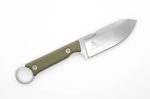 White River Knives Firecraft FC 3.5 Pro - Green/Orange Textured G10 Handle - MagnaCut Steel White River Knives Firecraft FC 3.5 Pro - Green/Orange Textured G10 Handle - MagnaCut Steel