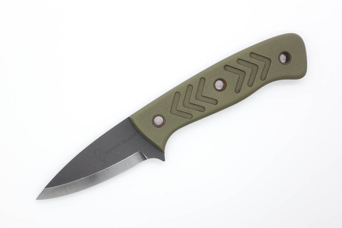 Dave Wenger Blades: Companion - CPM 3V Steel - OD Green G10 - Kydex Sheath
