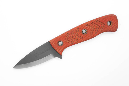 Dave Wenger Blades: Companion - CPM 3V Steel - Burnt Orange Canvas Micarta - Kydex Sheath