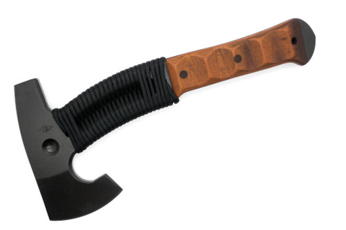 Dave Wenger Blades: Wiglaf Hawk - 80CrV2 Steel - Sculpted Vintage Linen Micarta - Kydex Sheath