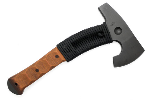 Dave Wenger Blades: Wiglaf Hawk - 80CrV2 Steel - Sculpted Vintage Linen Micarta - Kydex Sheath