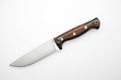 LT Wright Knives Forest Trail - A2 Steel - Flat Grind - Desert Ironwood Handle - FREE Black Liners! - 5