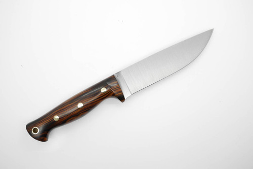 LT Wright Knives Forest Trail - A2 Steel - Flat Grind - Desert Ironwood Handle - FREE Black Liners! - 5