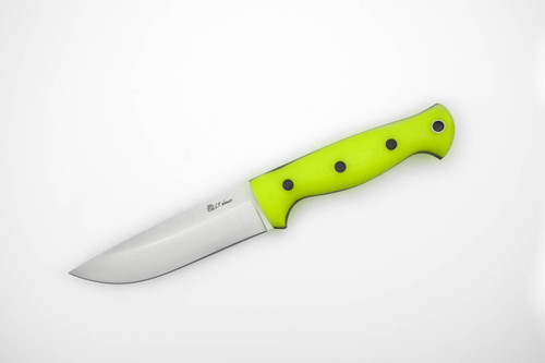 *Christmas Special* LT Wright Knives: Forest Trail - MagnaCut Steel - Saber Grind - Hi-Viz Yellow G10 Handle - Black Liners & Pins - Matte
