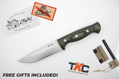 *Christmas Special* LT Wright Knives: Forest Trail - MagnaCut Steel - Saber Grind - OD Green & Black G10 Handle - Matte