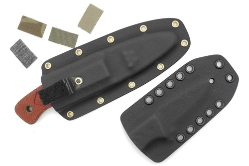 Dave Wenger Blades: Companion - CPM MagnaCut Steel - Burnt Orange Canvas Micarta - Kydex Sheath