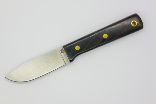 LT Wright Knives Maverick Scout - A2 Steel - Flat Grind - Desert Ironwood w/ Black Liners - 2