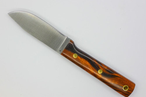 LT Wright Knives Maverick Scout - A2 Steel - Flat Grind - Desert Ironwood w/ Black Liners - 5