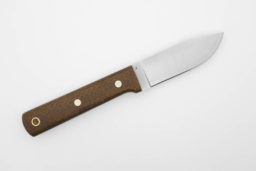 LT Wright Knives Maverick Scout - A2 Steel - Flat Grind - Brown Burlap Micarta Handle - Matte LT Wright Knives Maverick Scout - A2 Steel - Flat Grind - Brown Burlap Micarta Handle - Matte