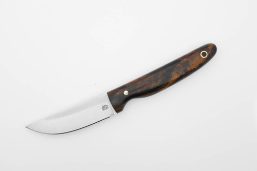 LT Wright Knives: APEX - A2 Steel - Saber Grind - Desert Ironwood w/ Black Liners Handle - 7