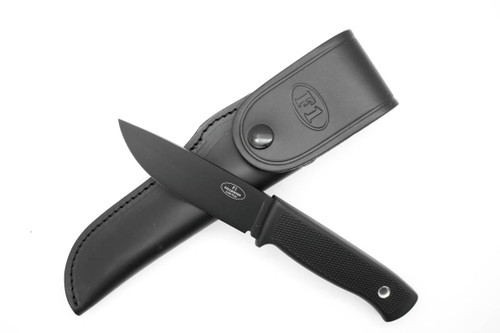 Fallkniven: F1 - VG10 Steel - Black Cerakote Blade Finish, Thermorun Handle & Leather Sheath