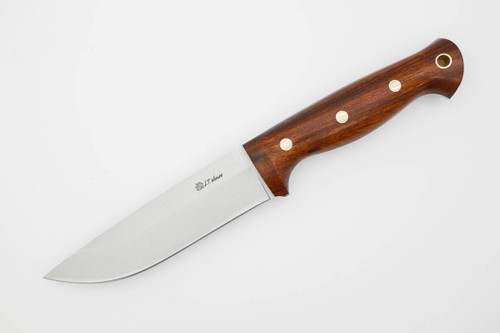 LT Wright Knives Forest Trail - A2 Steel - Saber Grind - Desert Ironwood Handle - FREE Black Liners! - 6