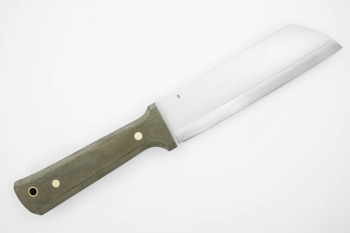 LT Wright Knives: The Regulator - Scandi Grind - O1 Steel - Green Canvas Micarta - Matte Finish