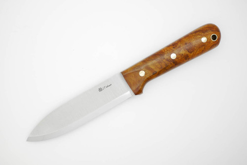 LT Wright Knives Gen 5 - A2 Steel - Scandi Grind - Desert Ironwood / FREE Black Liners! - 10