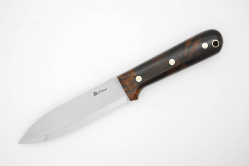 LT Wright Knives Gen 5 - A2 Steel - Scandi Grind - Desert Ironwood / FREE Black Liners! - 15