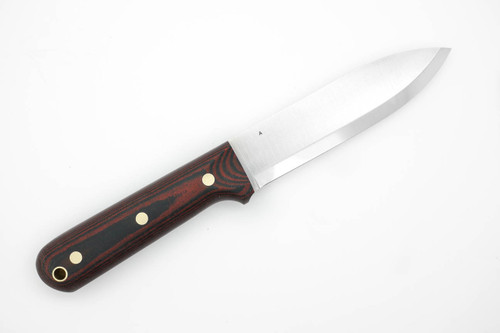 LT Wright Knives Gen 5 - A2 Steel - Scandi Grind - Red & Black Linen Micarta - Matte Finish LT Wright Knives Gen 5 - A2 Steel - Scandi Grind - Red & Black Linen Micarta - Matte Finish