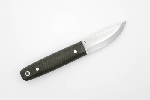 LT Wright Knives Pronghorn - 3V Steel - Scandi Grind - Green Canvas Micarta Handle - Matte Finish