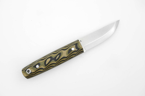 LT Wright Knives Pronghorn - 3V Steel - Scandi Grind - Camo G10 Twist Shape Handle
