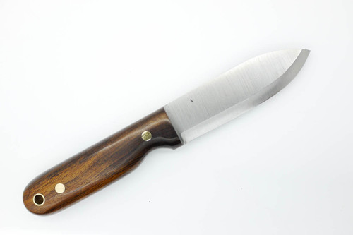 LT Wright Knives Bushcrafter - A2 Steel - Scandi Grind - Desert Ironwood Handle - Black Liners - 7