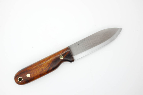 LT Wright Knives Bushcrafter - A2 Steel - Scandi Grind - Desert Ironwood Handle - Black Liners - 10